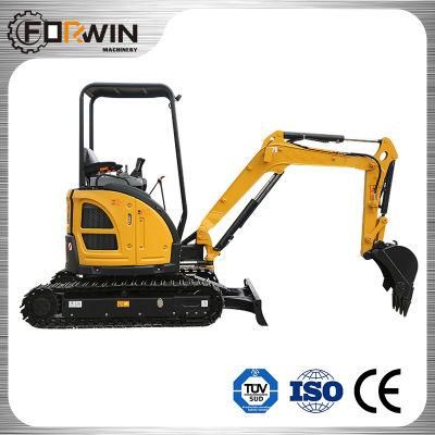 Factory Forwin Small Crawler Excavator 2.7 Ton Fw25u Canopy with CE and Quick Hitch/Digger for Sale