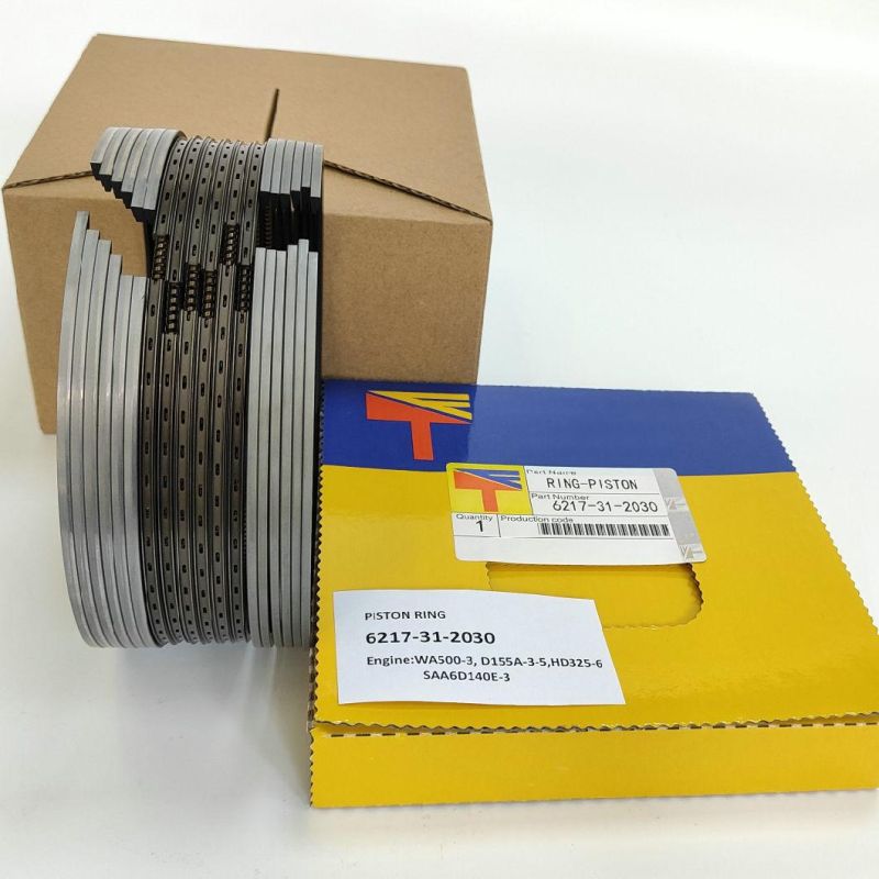 Diesel Engine Mechanical Parts Piston Ring 6217-31-2030 for Wheel Loaders Parts Wa500-3 Construction Bulldozer Parts D155A-3-5 Engine Parst HD325-6 SAA6d140-3