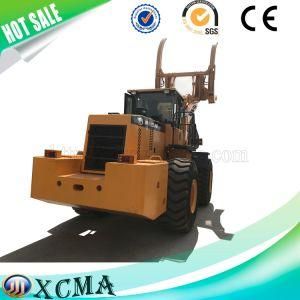 High Quality 12 Tons Wood Clamping/ Log Grapples Wheel Loader for Wood Forest