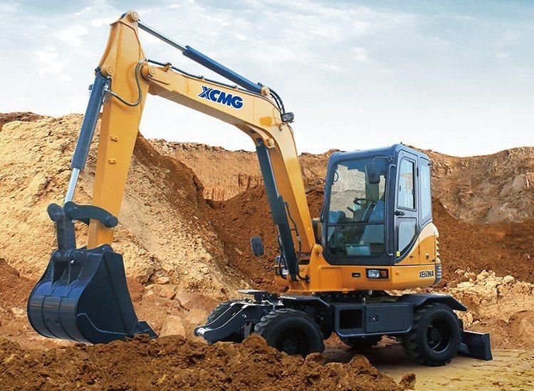 XCMG Official 6 Ton Hydraulic Wheel Excavator Xe60wa