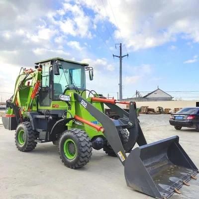 Construction Earth Digging Moving machinery 55kw Small Backhoe Loader Popular in Chile