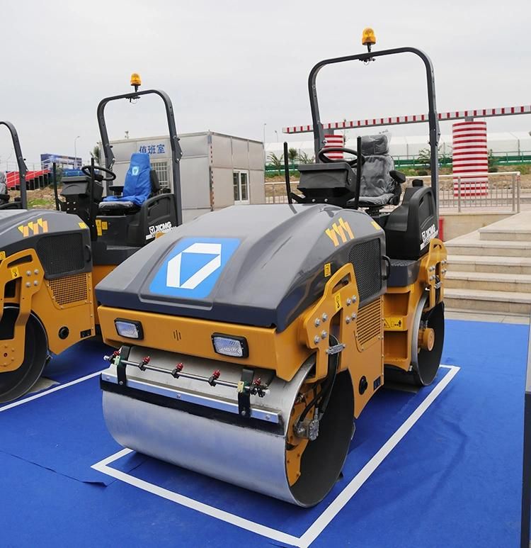 XCMG 3 Ton Double Drum Mini Road Roller for Sale