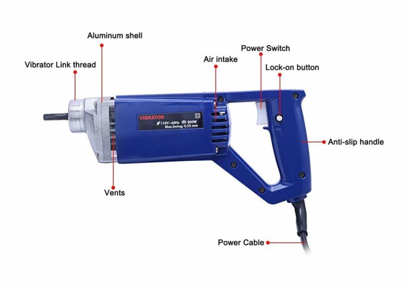 Hand Held Surface Electric Cement Concrete Vibrating Concrete Trowel Plate Vibrator Machine