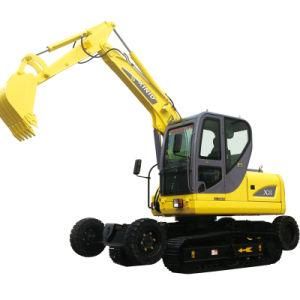 8.0t High Qualty Wheel-Crawler Hydraulic Grab Excavator