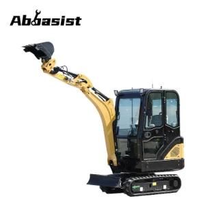 AL18E 1.8ton with cabin Post Hole Digger Excavator with Hydraulic Engine