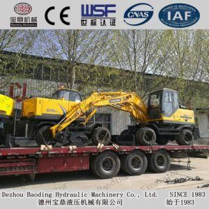 Baoding Machinery Wheel Backhoe Loader Excavator for Sale