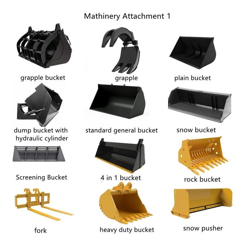 Qingdao Ruilan Skid Steer/ Loader/ Tractor Snow and Mulch Bucket Big Machine Attachment
