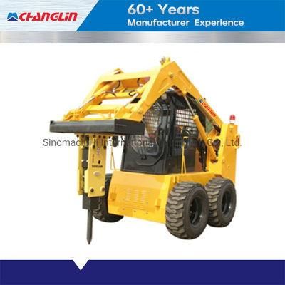 Changlin Official Series Skid Steer Loader with Hydraulic Breaker EPA4 Euro5