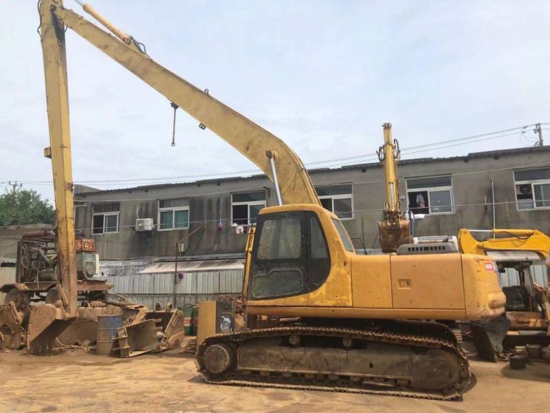 18 Meter Long Reach Used Komatsu PC220-6 Long Boom Crawler Excavator