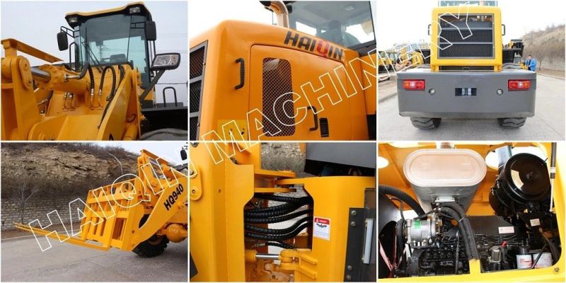 Strong Multi-Function Wheel Loader (HQ940) with Timber Brab