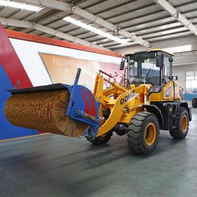 China New Zl926 Mini Wheel Loader with Snow Sweeper