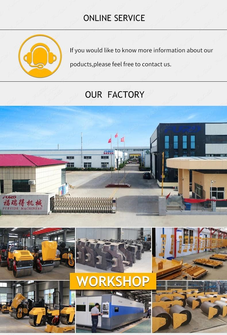 Excellent Work 1 Ton Road Roller Vibrator Construction Mini Tandem Roller