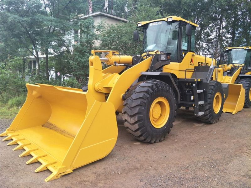 Large Operation Space Sdlg LG958f 5 Ton Front End Wheel Loader