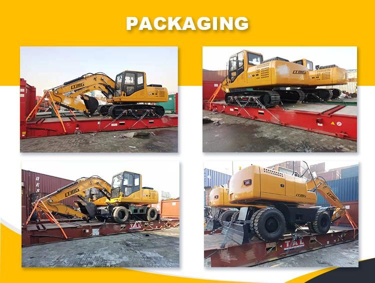 Ltmg Construction Equipment Excavator 7 Ton 10 Ton 12 Ton 15 Ton Hydraulic Wheel Excavator with Quick Hitch