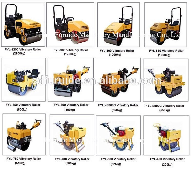 Cheaper Price Hand Operated Road Roller Compactor Small Drum Asphalt Roller for Sale Fyl-855