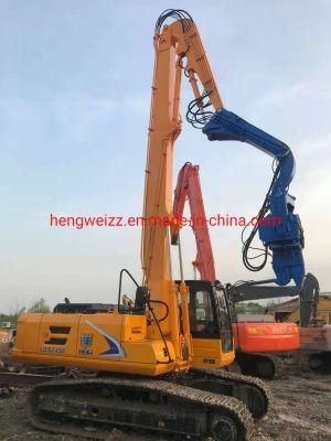 12.8-Meter Long 30-36t Excavator Pile Driving Arm Has a Pile Driving Depth of 6-12-Meter