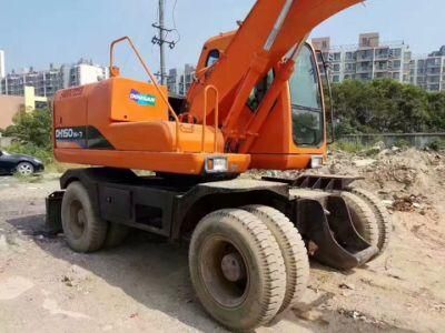 Used Hydraulic Excavator Doosan Dh150W-7 Excavator Low Price High Quality