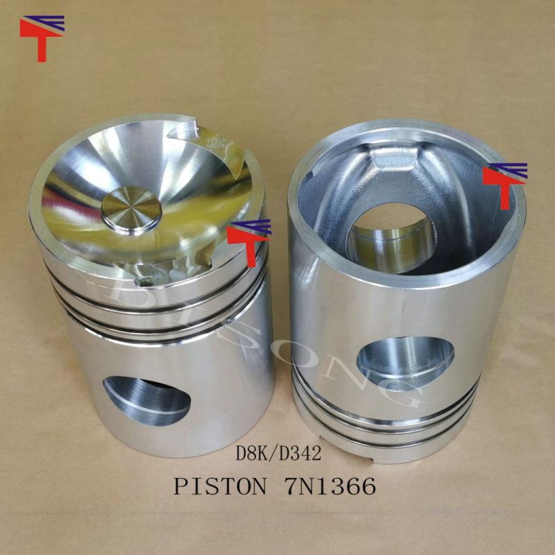 High-Performance Diesel Engine Engineering Machinery Parts Piston 7n1366 for Construction Bulldozer Parts D8K Engine Parts D342 Generator Set