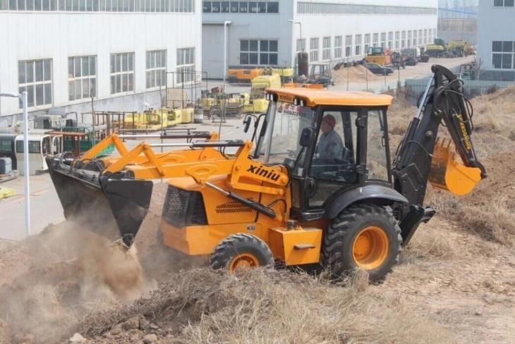 Xiniu Mini Digger Backhoe Wheel Loader Xn880 0.8 Ton