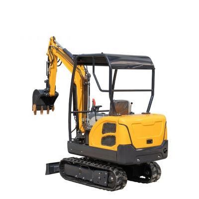 1.8 Ton Loaders Mini Rubber Digging Excavator with Boom Swing