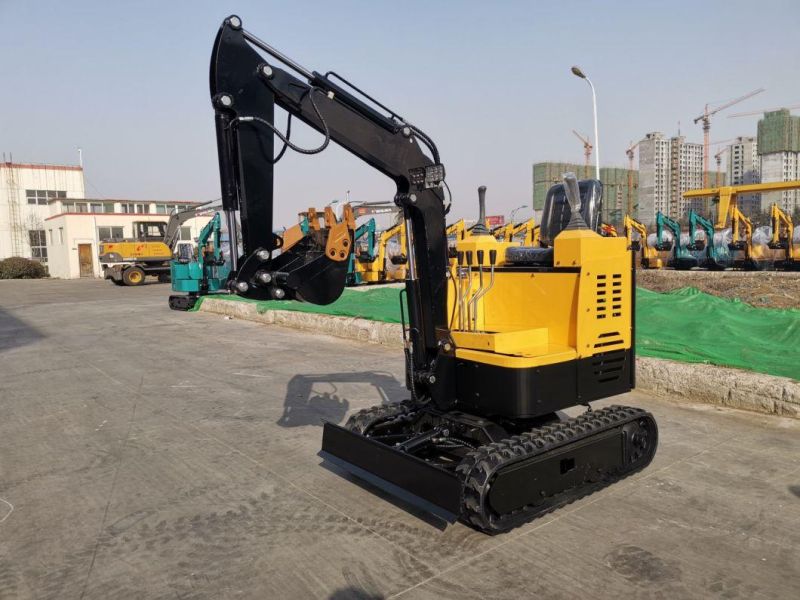 1.5t Mini Excavator/Mini Pelle/Miniescavatore with Boom Swing and Retractable Tracks