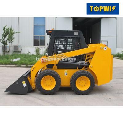 China Topwin 500kg 700kg 850kg 1050kg 1500kg Mini Skid Steer Loader for Sale