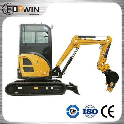 Factory Forwin Small Crawler Excavator 2.7 Ton Fw25u Cabin with CE and Auger Drill/Digger for Sale