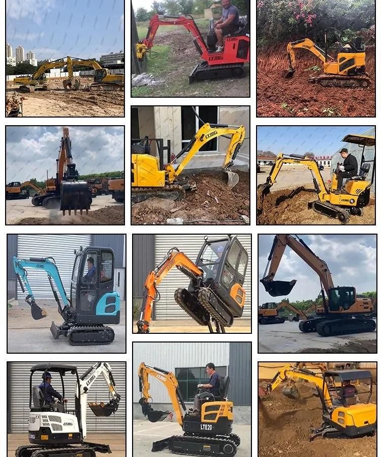 Hot Sell Max Digging Depth 1320mm Weight 1ton Mini Crawler Excavator