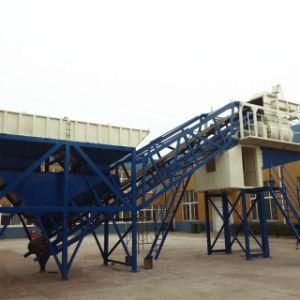 Mobile Portable Concrete Batching Plant with Capacity of 25/35/50/60/75/100/120cmb Per Hour