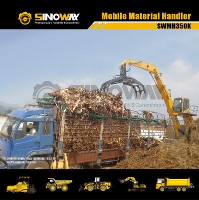 China Provided Timber Handling Excavator 35ton Scrap Grabbing Excavator