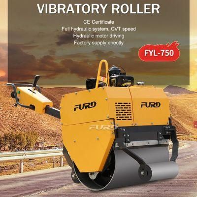 Excellent Quality 500kg Walk Behind Smooth Drum Vibratory Furd Road Roller