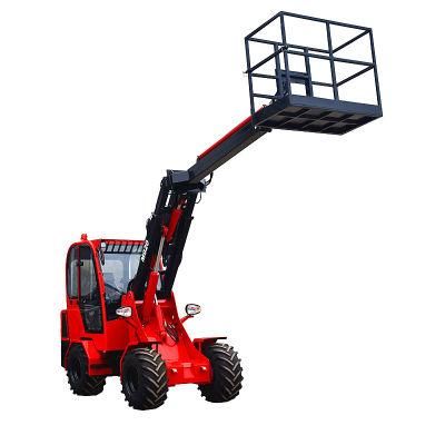 Telescopic Jib Boom Aerial Platform Forklift Wheel Loader 2 Ton Loaders for Sale