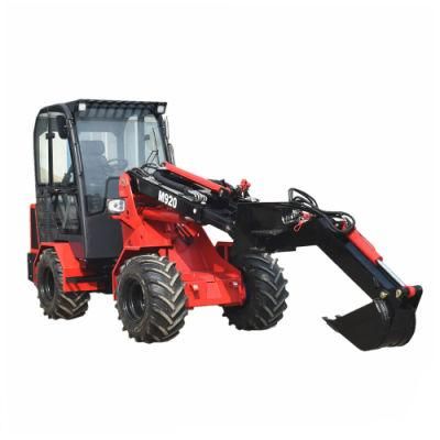 Euro 5 EPA 4 Farm Tractor Loader 2000kg Front End Wheel Loader with Rotary Tiller for Sale