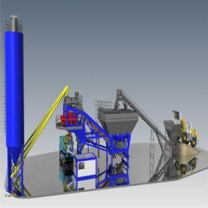 Automatic Weighing System Mobile Small Concrete Batching Plant