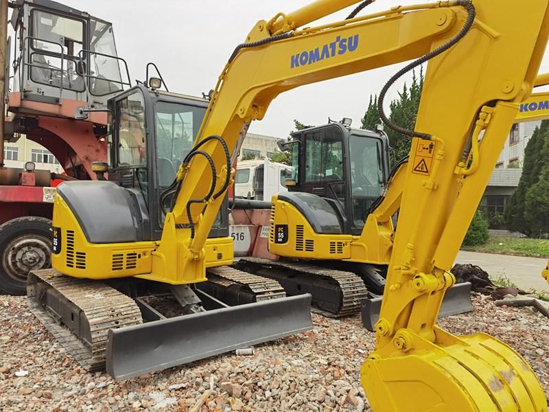 Second Hand Used Hydraulic Crawler Mini Excavator Earth Moving Small Mining 5 Ton Digger PC30 PC35 Sy55c PC60 Komatsu PC55 Mr-2 Excavadora Usada Excavatrice
