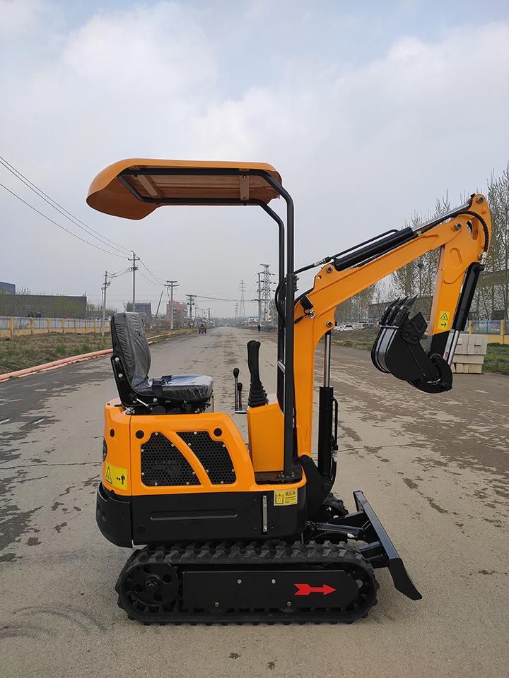 Chinese Cheap Multifunctional Mini 1.0 Ton Zero Tail Swing Boom Excavator with Attachments