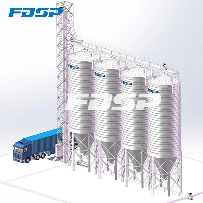 China Most Popular Grain Silo with Stainless Steel Body
