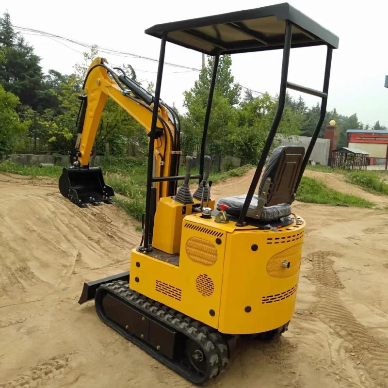 UR12 Hydraulic 1200kg Excavator Digger 1.2 Tons Crawler Excavators Bagger for Family Use