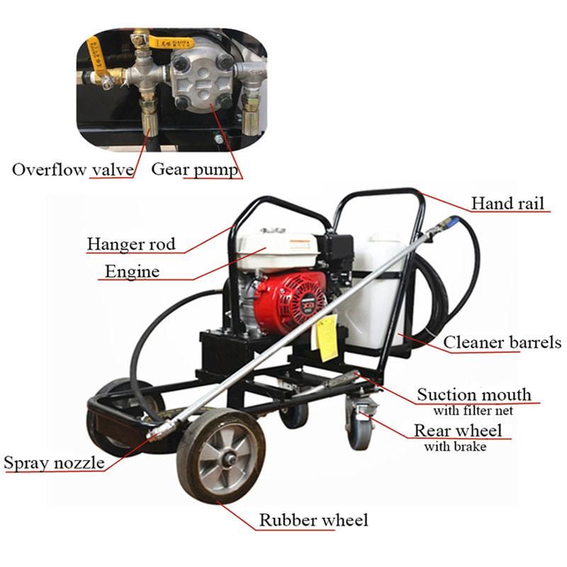 Asphalt Spreader Portable Bitumen Spraying Machine Emulsified Asphalt Spraying Equipment