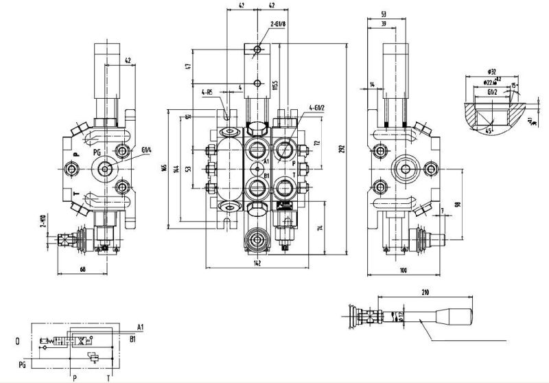 Hydraulic Valve Multi Way Valve China Manufacturer