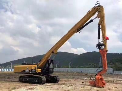16.8-Meter Long 45-50ton Excavator Pile Driving Arm Has a Pile Driving Hammer Depth of 6-15-Meter for Dx600