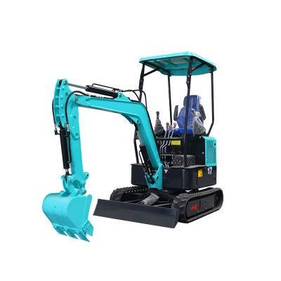 1.7 Ton High Quality Mini Excavator Hydraulic Sand Digging Tools Garden/Farm Digger