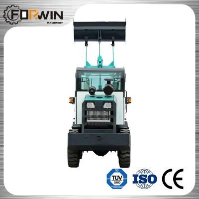 0.8tons/0.4m&sup3; Fw910 (blue) Front Loader Factory Outlet Small Wheel Loader Price with 4 in 1 Bucket/Digger