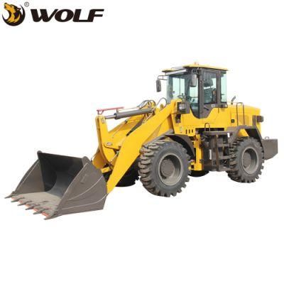 Front Wheel Loader 3ton Cargador Frontal Loader with Bucket/Fork/Mulcher