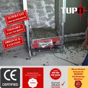 Tupo Brand Mortar Super Fast Digital Wall Plastering Machine