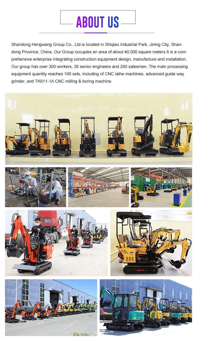 1000kg Weight Excavator with Thumb Bucket