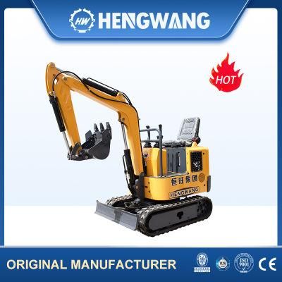 Chinese High Performance 1 Ton Equipment Mini Excavator for Sale