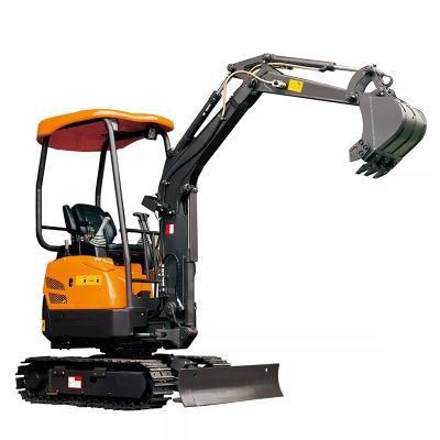 China High Quality Multifunction Small Digger Three-Cylinder Water-Cooled 1.7 Ton Mini Excavator Crawler Telescopic