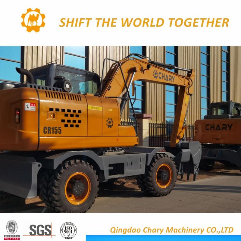 Cheap Price China Chary 15t Wheel Excavator