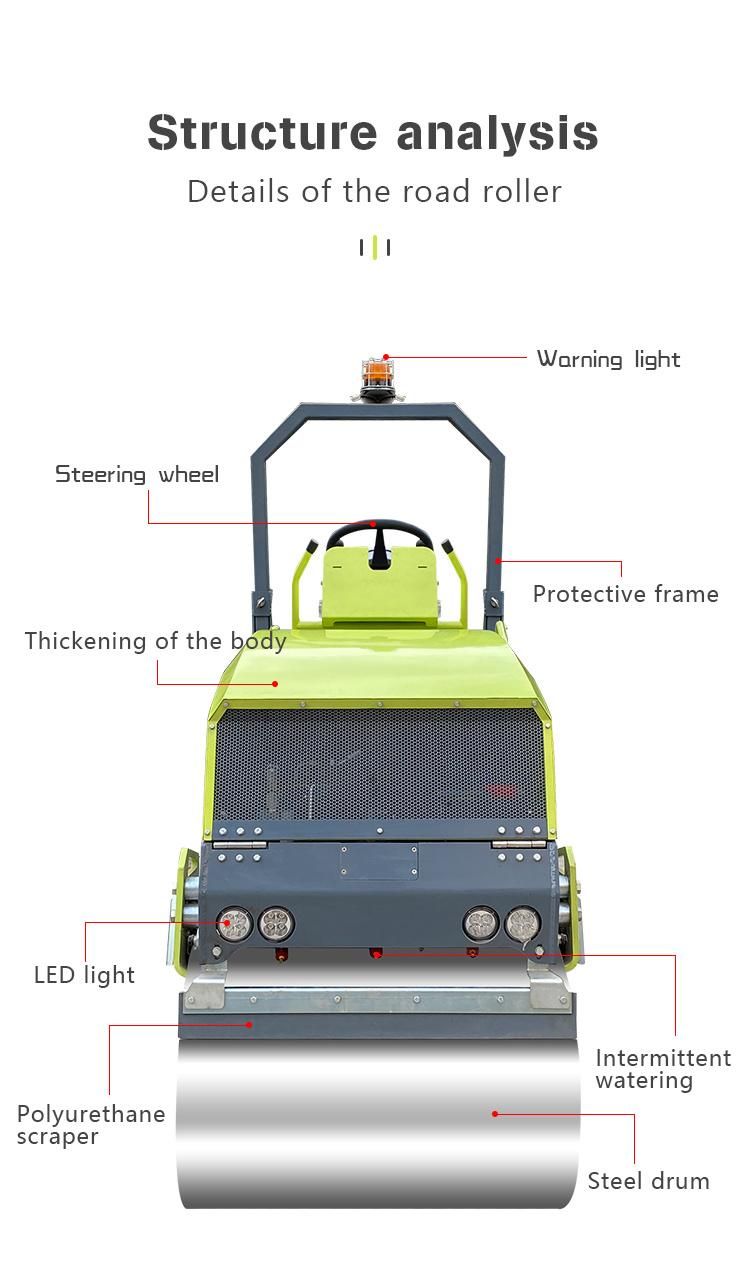 Factory Price New 4 Ton Rubber Tyre Types of Road Roller